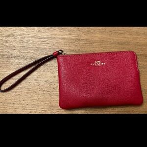 Coach Red Wristlet